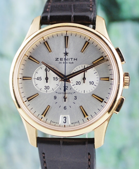 (image for) Like New Zenith Captain Chronograph In 18K Rose Gold /18.2110.400/01.C498